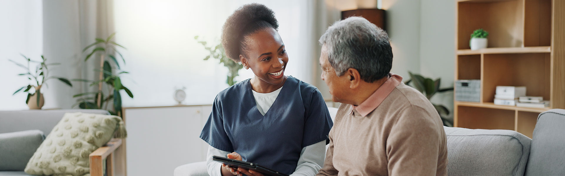 medical professionals talking to patient